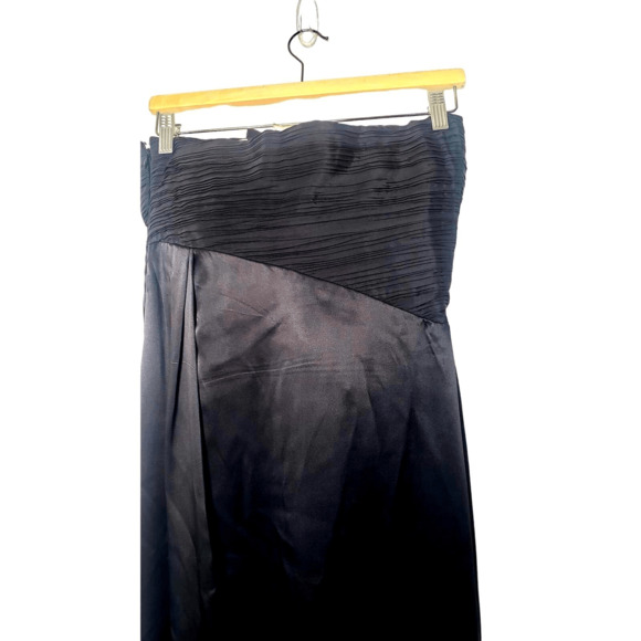 Carlos Miele strapless beaded asymmetric waist black gown Womans 38 US 8 - Picture 5 of 10